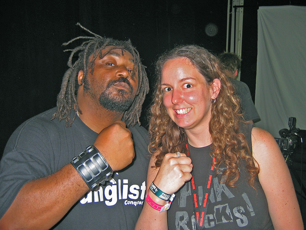 Julie Cottrell with Benji from Skindred at Download Festival 2006 Julie Cottrell with Benji from Skindred at Download Festival 2006