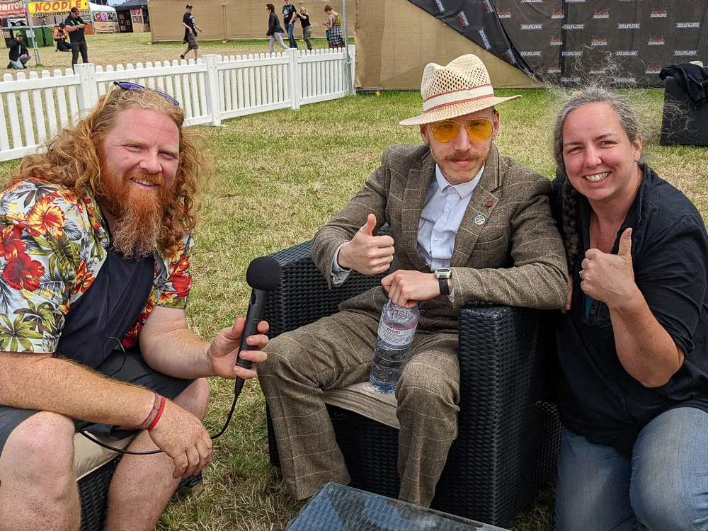 With Jamie Lenman at Download Festival 2022 With Jamie Lenman at Download Festival 2022
