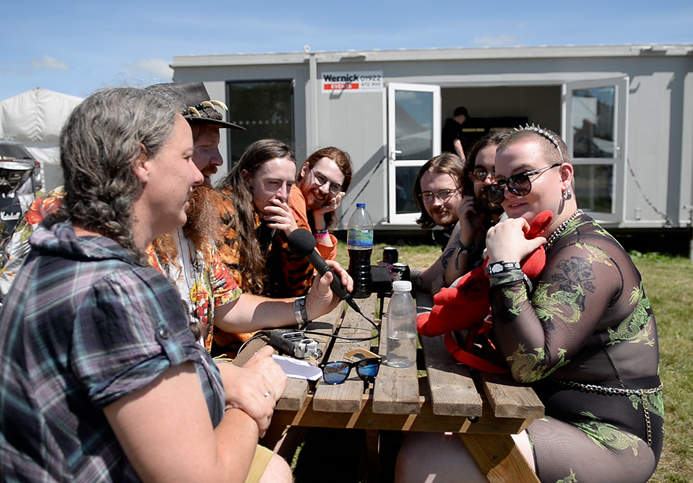 Julie Cottrell and Stewart Ireland with Gen and the Degenerates at 2000 Trees Festival 2022 Julie Cottrell and Stewart Ireland with Gen and the Degenerates at 2000 Trees Festival 2022