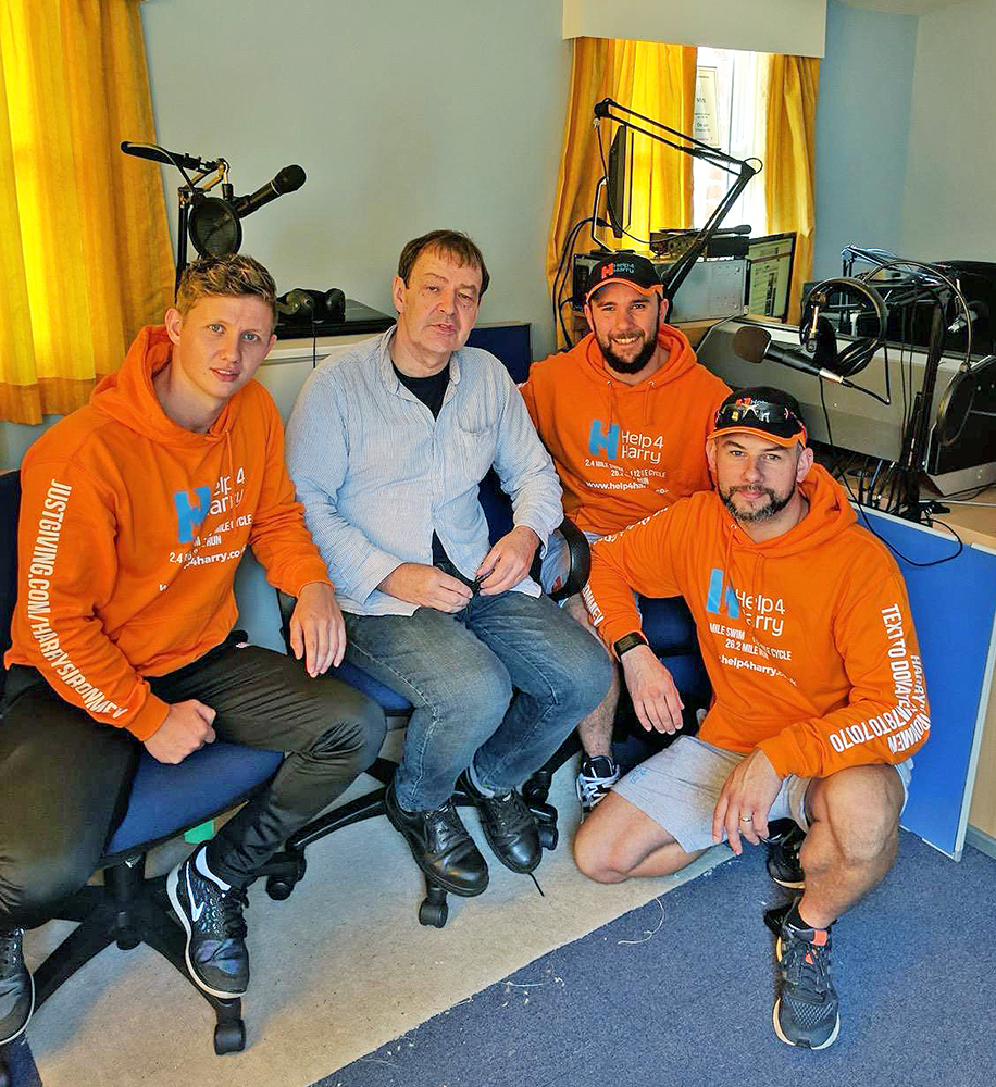 David Way interviewing the Help 4 Harry Ironmen 2017 David Way interviewing the Help 4 Harry Ironmen 2017