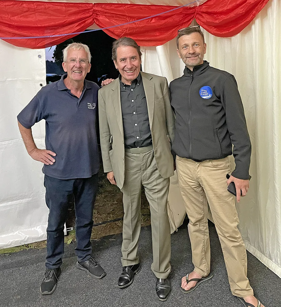 Brian Player, Jools Holland and James Brooker at Weyfest 2023 Brian Player, Jools Holland and James Brooker at Weyfest 2023