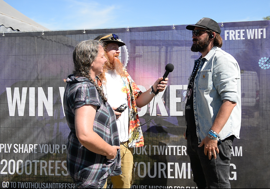 With festival organiser James Scarlett at 2000 Trees 2022 With festival organiser James Scarlett at 2000 Trees 2022