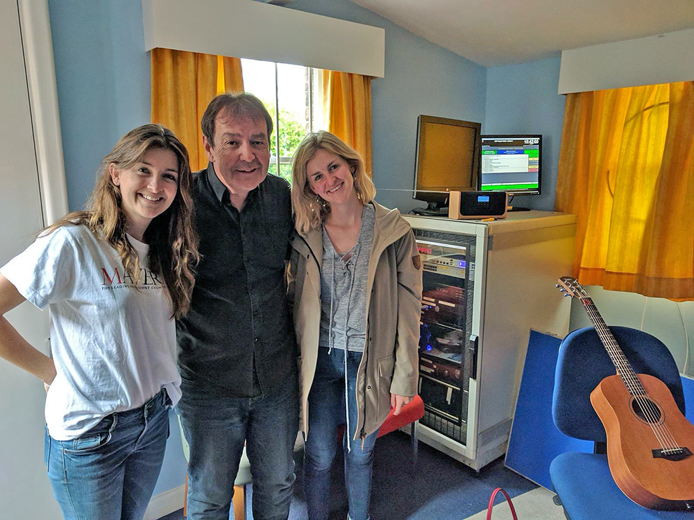 David Way with Ward Thomas at the studios in Alton Assembly Rooms David Way with Ward Thomas at the studios in Alton Assembly Rooms