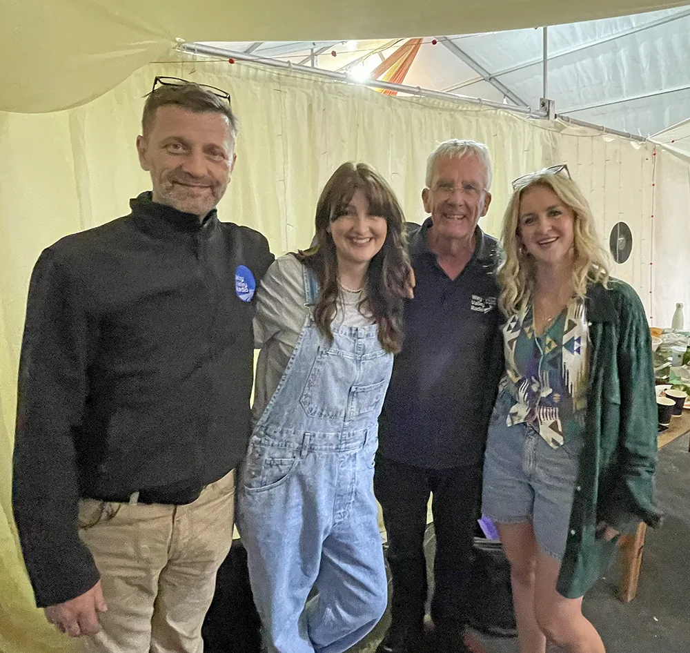 James Brooker, Ward Thomas and Brian Player at Weyfest 2023 James Brooker, Ward Thomas and Brian Player at Weyfest 2023