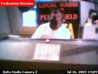 Tony Brandon on Delta FM in Haslemere July 2003 Tony Brandon on Delta FM in Haslemere July 2003