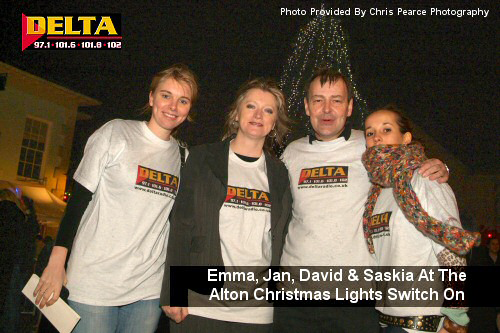 The Delta crew at the Alton Christmas Lights Switch On The Delta crew at the Alton Christmas Lights Switch On
