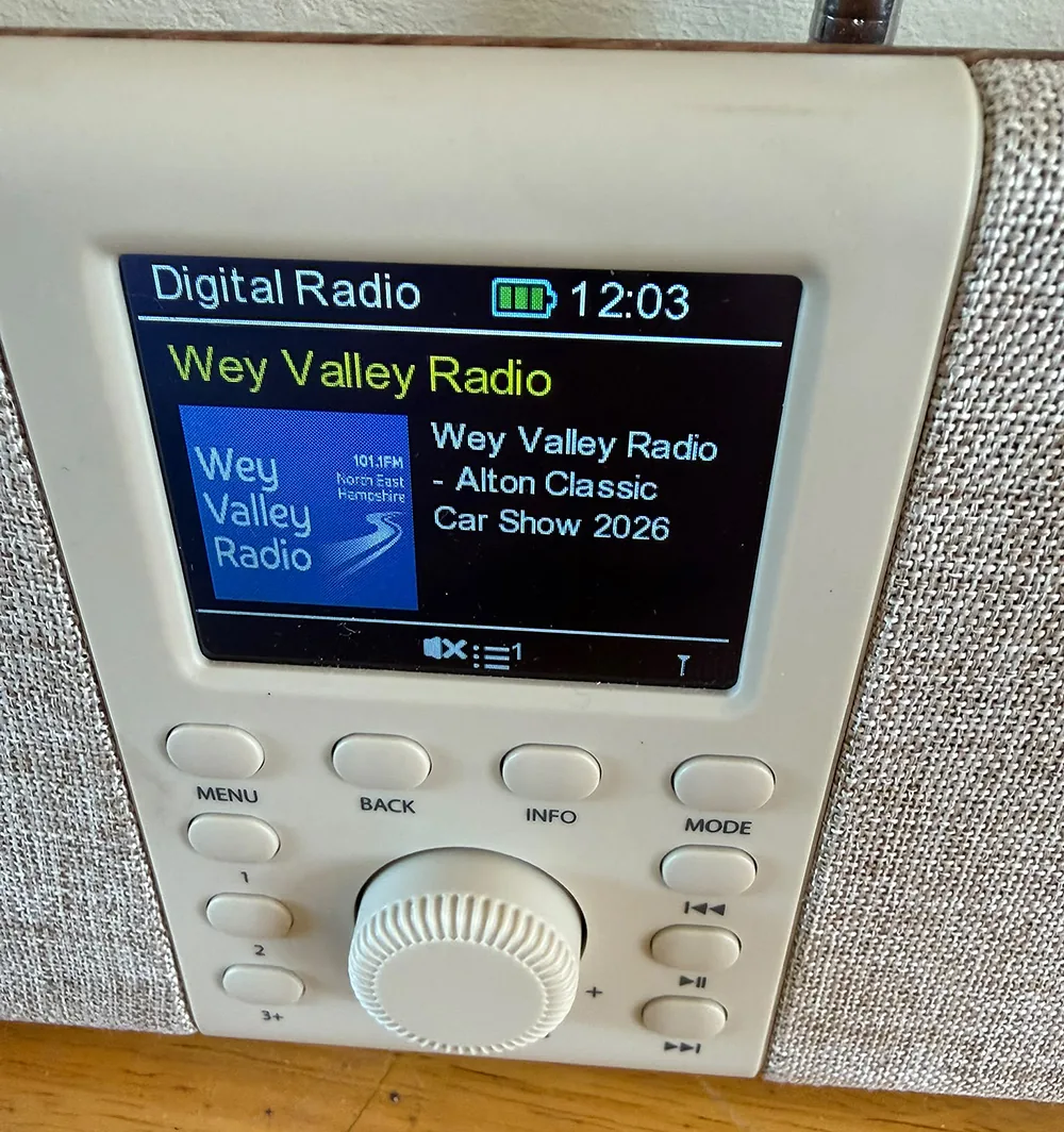 Wey Valley Radio broadcasting at the Alton Classic Car Show 2026 Wey Valley Radio broadcasting at the Alton Classic Car Show 2026