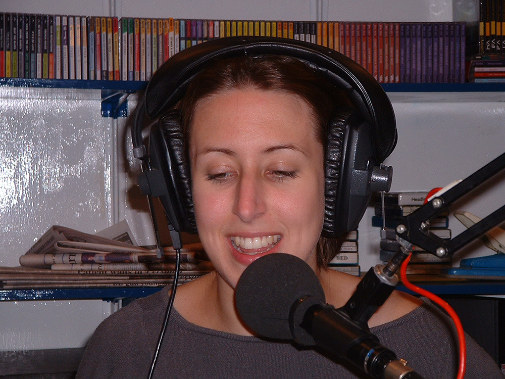 Clare Playle in the studio at Delta Clare Playle in the studio at Delta