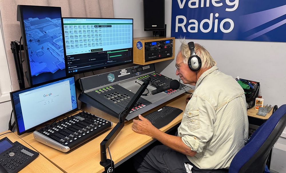 David Simmons in the studio at the Alton Assembly Rooms David Simmons in the studio at the Alton Assembly Rooms