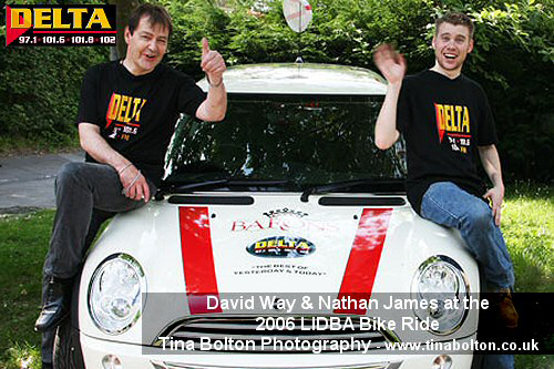 David Way and Nathan James with the Delta Mini at the LIBDA Bike Ride 2006 David Way and Nathan James with the Delta Mini at the LIBDA Bike Ride 2006