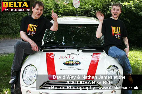David Way and Nathan James with the Delta Mini at the LIBDA Bike Ride 2006 David Way and Nathan James with the Delta Mini at the LIBDA Bike Ride 2006