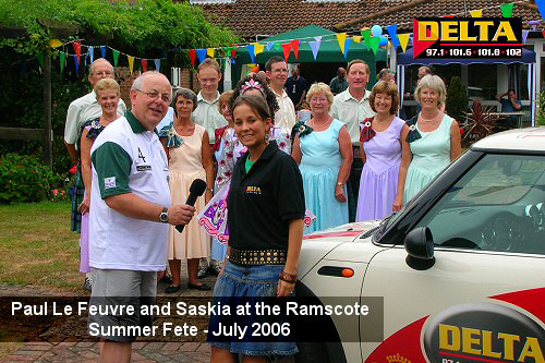 Paul Le Feuvre and Saskia at Ramscote Summer Fete July 2006 for Delta Paul Le Feuvre and Saskia at Ramscote Summer Fete July 2006 for Delta