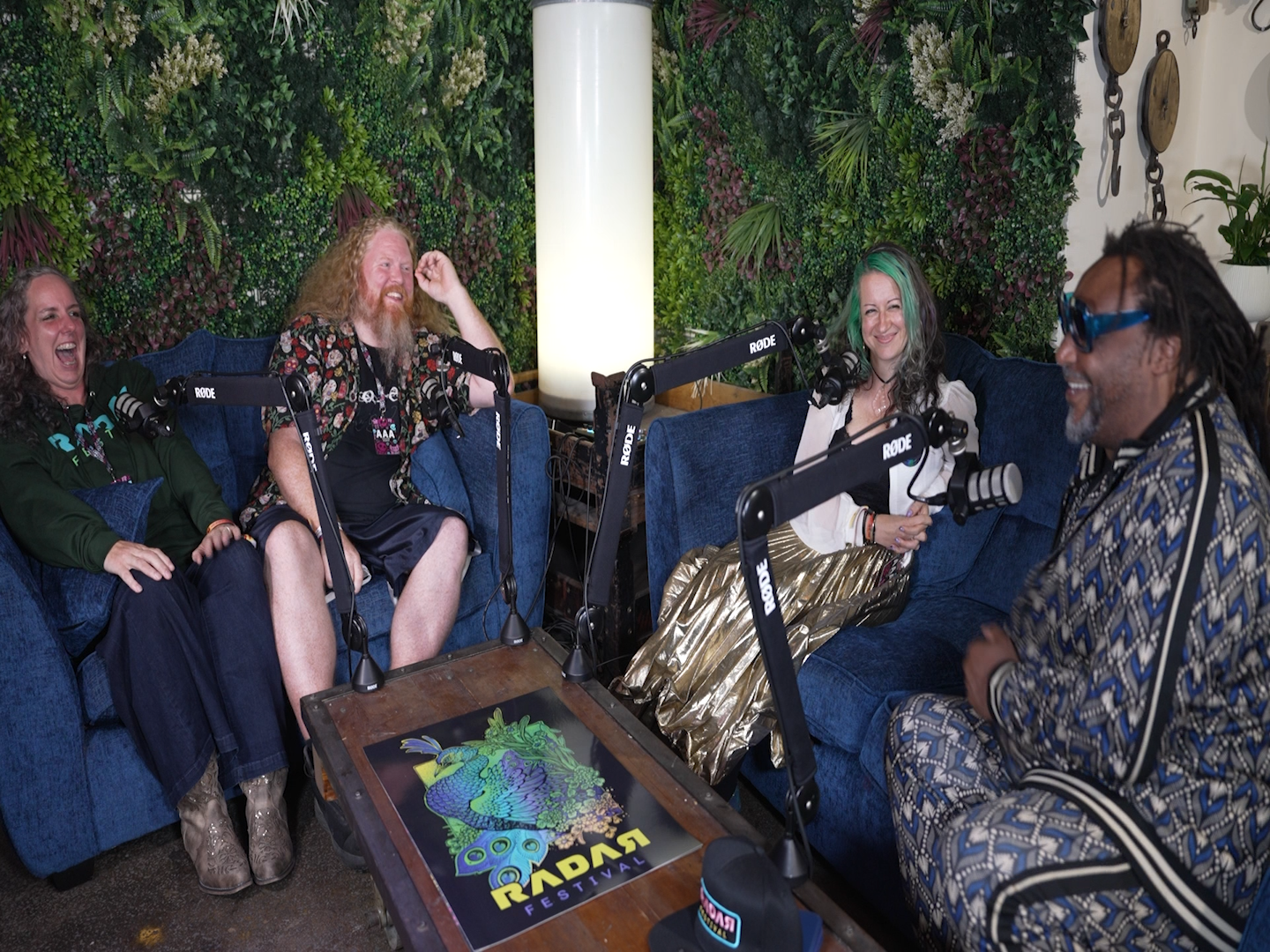 Julie Cottrell, Stewart Ireland and Catherine Jackson-Smith interviewing Benji Webbe from Skindred at Radar Festival 2026 Julie Cottrell, Stewart Ireland and Catherine Jackson-Smith interviewing Benji Webbe from Skindred at Radar Festival 2026