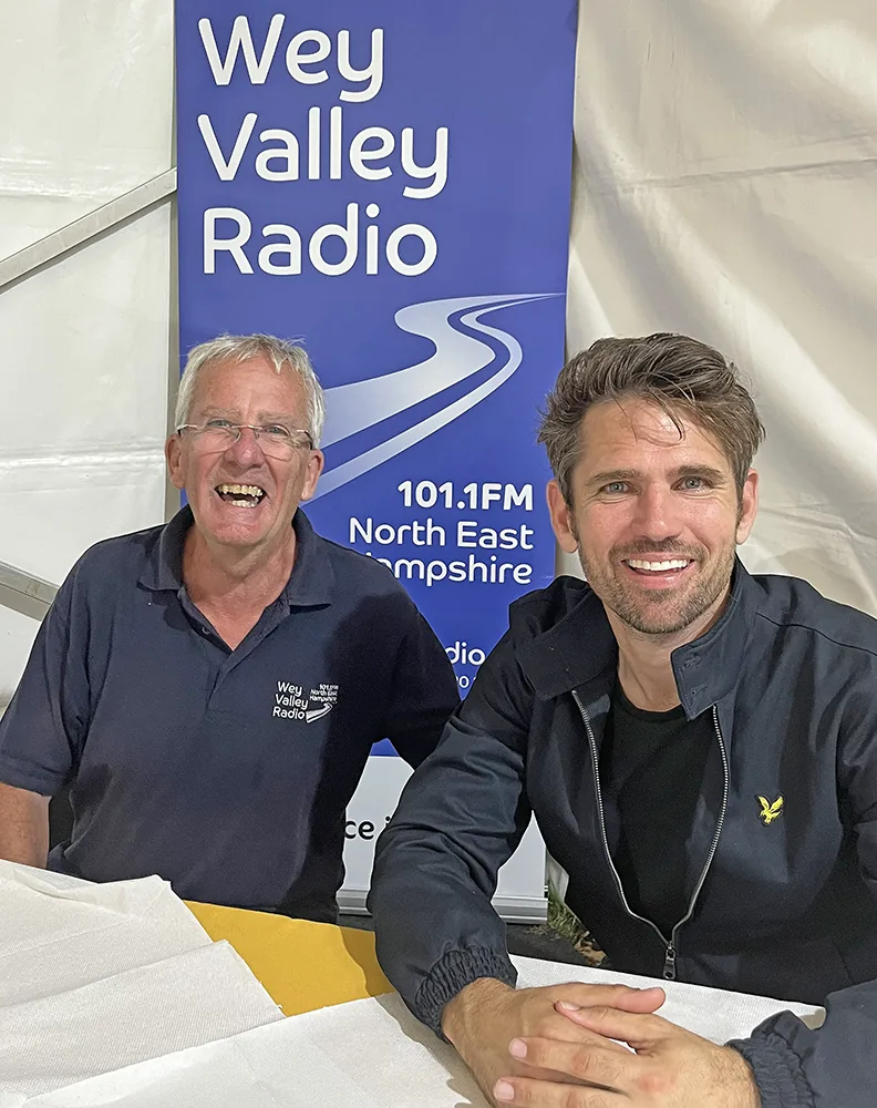 Brian Player and Roy Stride from Scouting for Girls at Weyfest