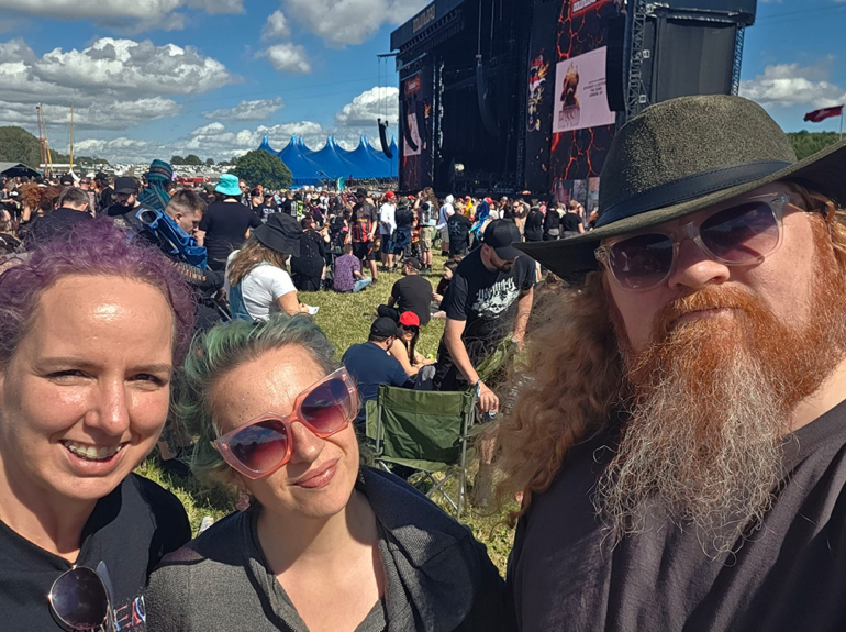 Julie Catherine and Stewart from The Playlist at Download Festival 2026
