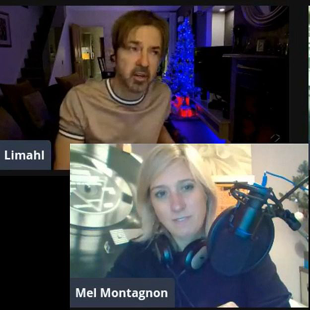 Mel Montagnon interviewing Limahl