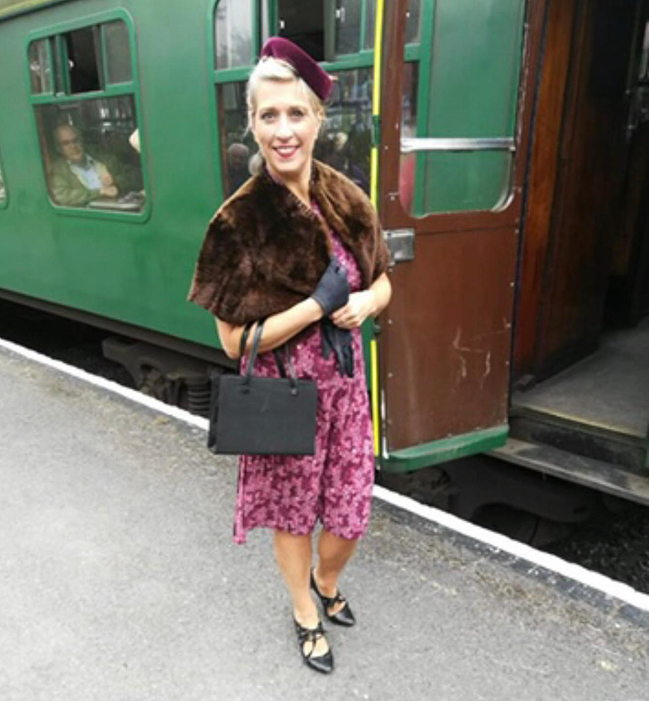 Mel Montagnon at the Watercress Line