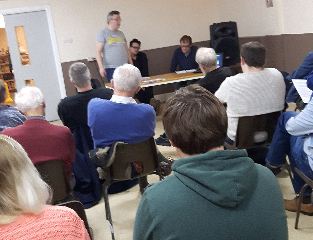 Meeting of supporters of Wey Valley Radio in November 2016 at the Alton Community Centre