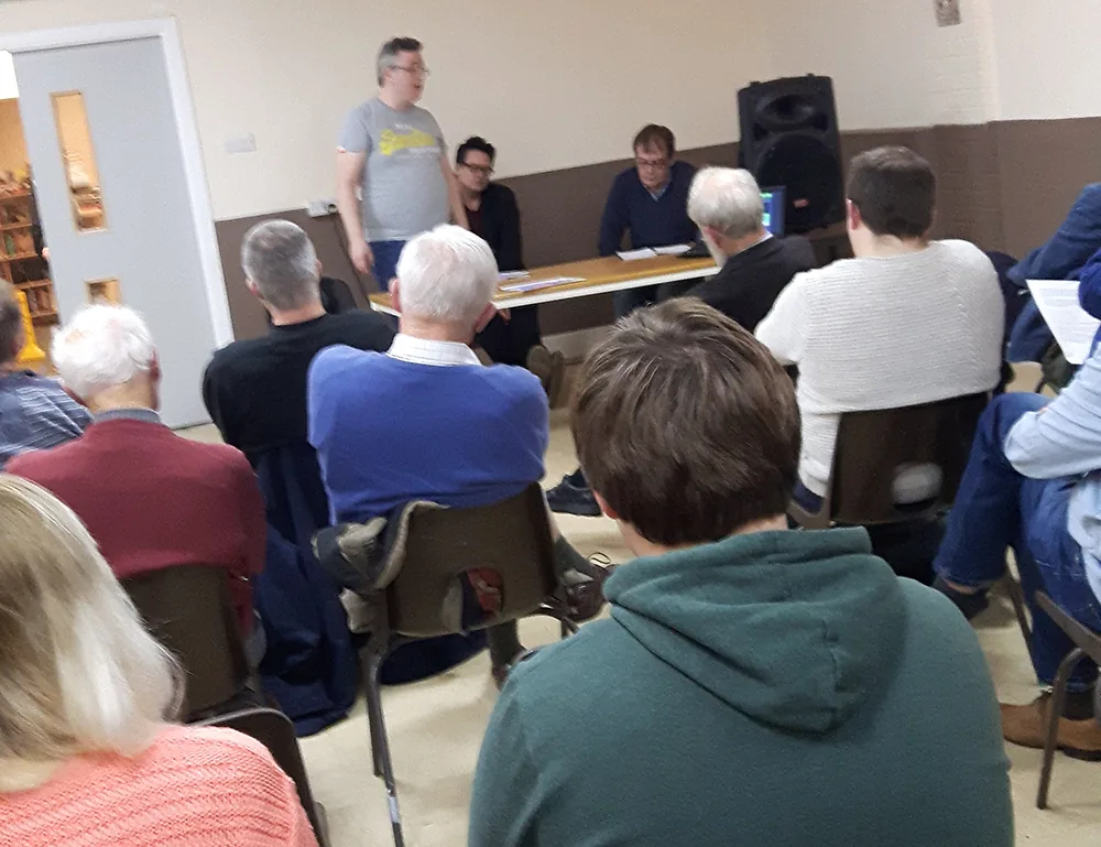Meeting of supporters of Wey Valley Radio in November 2016 at the Alton Community Centre