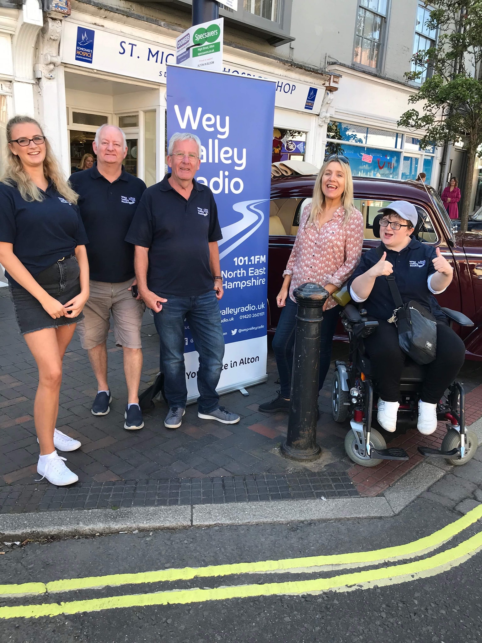 The team at the Alton Classic Car Show