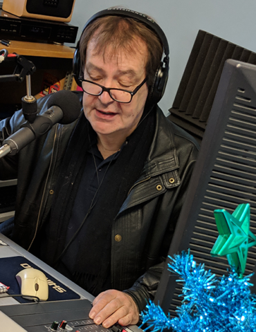 David Way on air for the Alton Yuletide Festival 2018