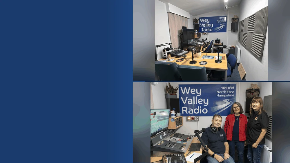 The new Wey Valley Radio studio at the Alton Assembly Rooms and its official launch